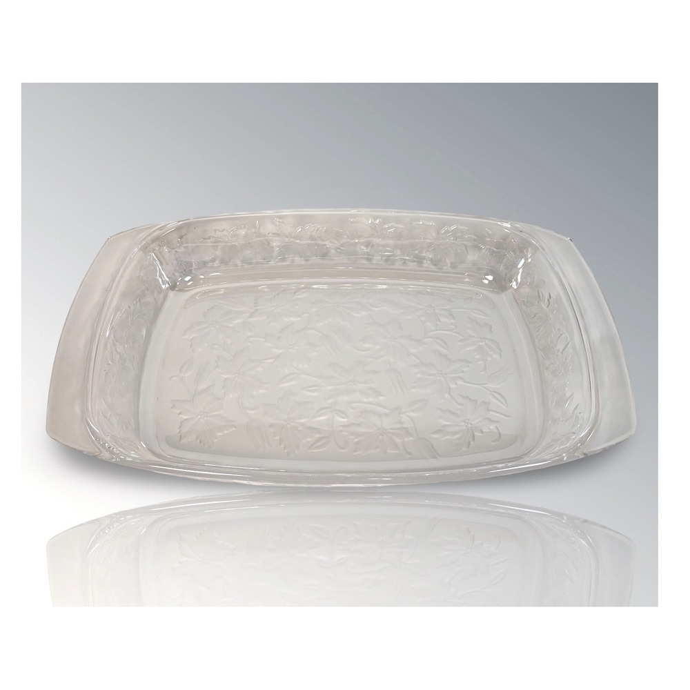 Princess House Heritage 13x8 Glass Casserole Dish Rectangular Baking w/ Handles